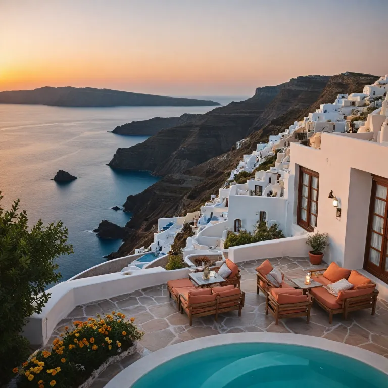 A refined guide to the best bohemian hotels in Santorini for luxury and premium stays