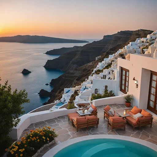 A refined guide to the best bohemian hotels in Santorini for luxury and premium stays